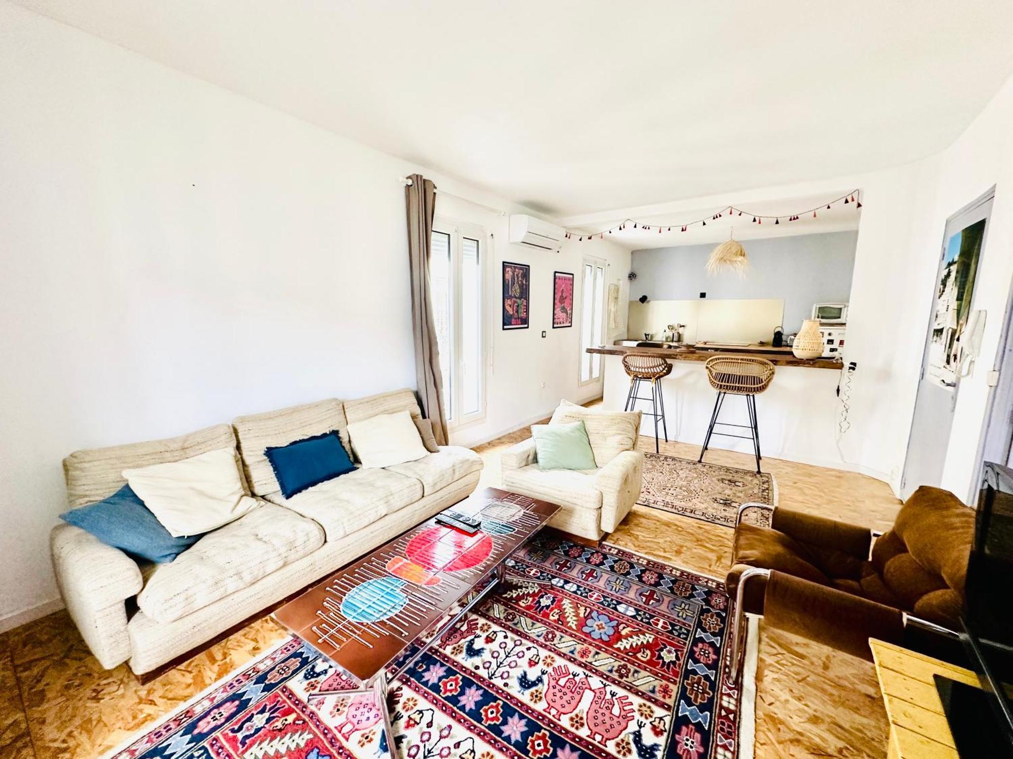 Cosy, Climatise, Au Coeur De Sete Appartement Buitenkant foto
